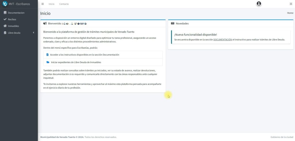 Las Escribanías podrán gestionar online el libre deuda de Inmuebles Urbanos y Rurales
