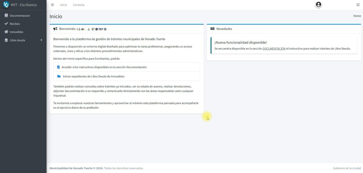 Las Escribanías podrán gestionar online el libre deuda de Inmuebles Urbanos y Rurales