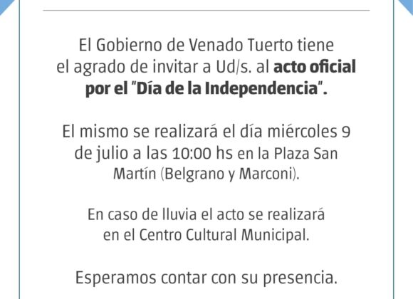 Acto oficial del Día de la Independencia con Pericón Nacional y desfile patrio