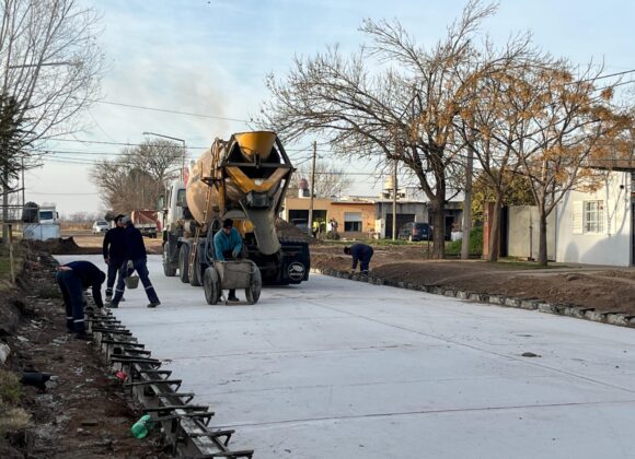 El Gobierno de Venado Tuerto sigue con el ritmo de pavimento y bacheo de calles