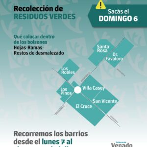 Recolección de residuos verdes Zona 1 domingo 6 de julio