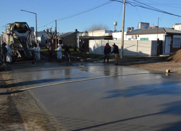 Obras que no paran: siguen los trabajos de hormigonado y preparación de nuevas pavimentaciones