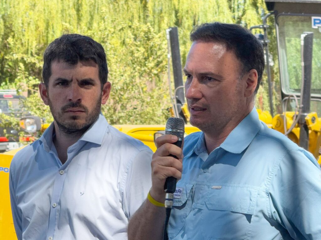 Enrico y Chiarella anunciaron el comienzo de la pavimentación en la futura Circunvalación de Venado Tuerto