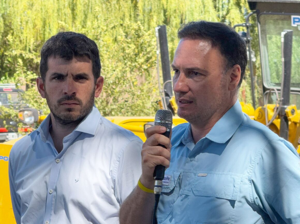 Enrico y Chiarella anunciaron el comienzo de la pavimentación en la futura Circunvalación de Venado Tuerto