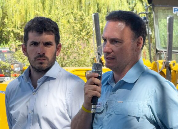 Enrico y Chiarella anunciaron el comienzo de la pavimentación en la futura Circunvalación de Venado Tuerto