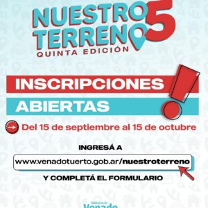 Gran demanda de interesados en los primeros días de inscripción al programa “Nuestro Terreno 5”
