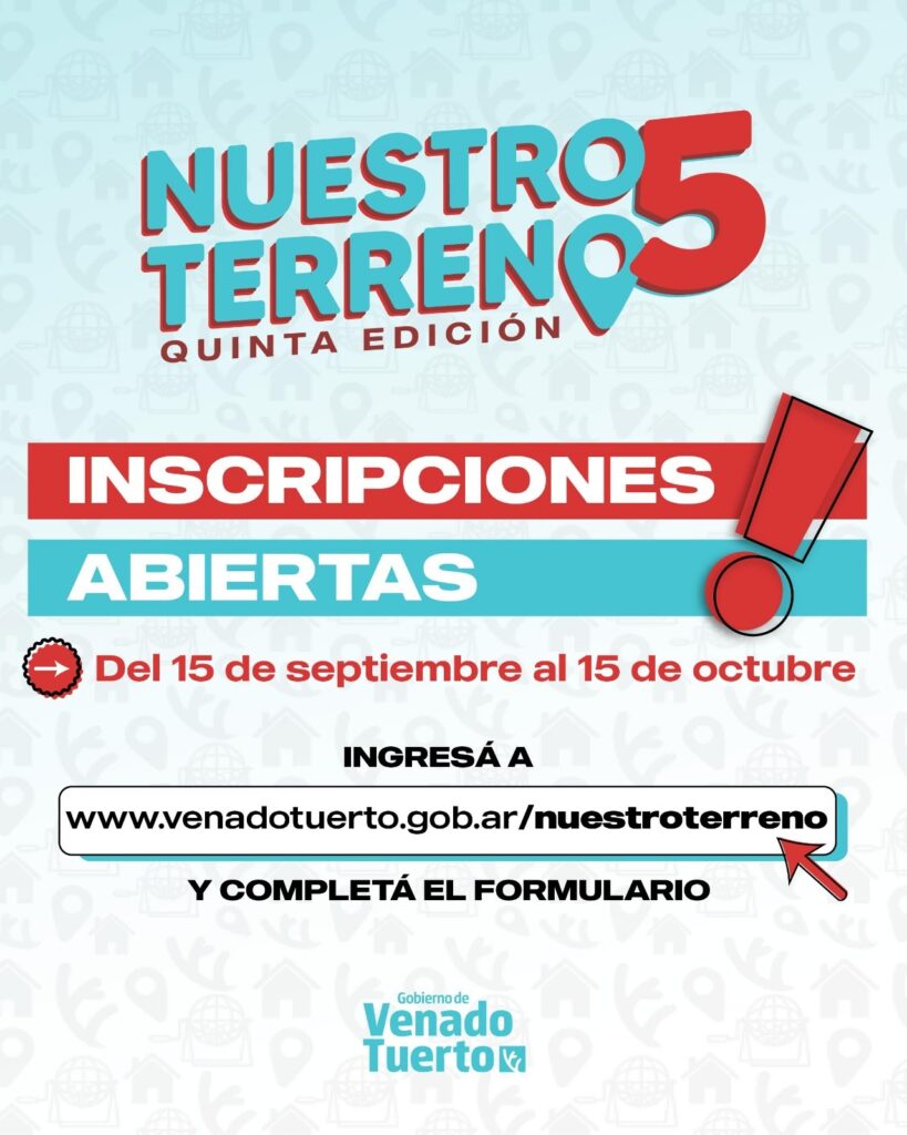 Gran demanda de interesados en los primeros días de inscripción al programa “Nuestro Terreno 5”