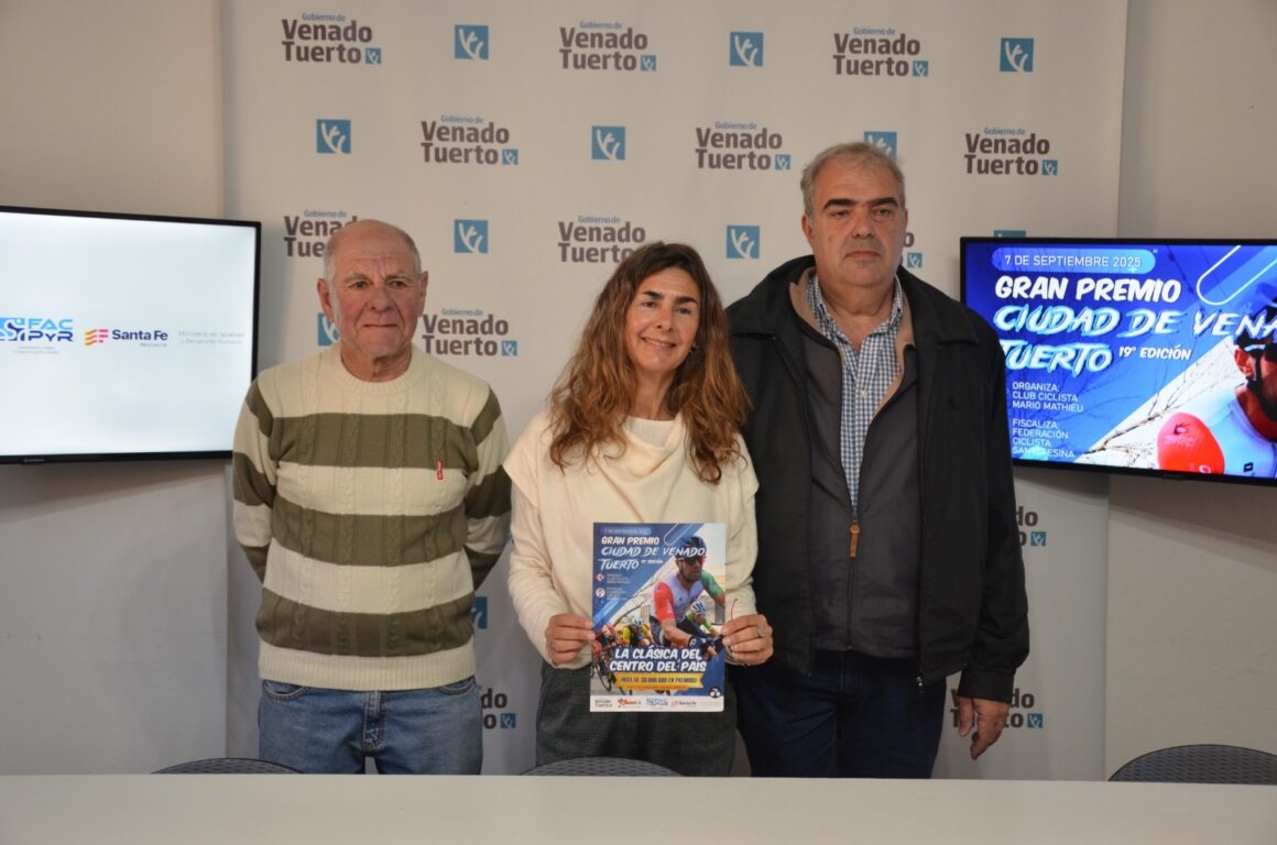 Todo preparado para el 19º Gran Premio de Ciclismo ciudad de Venado Tuerto