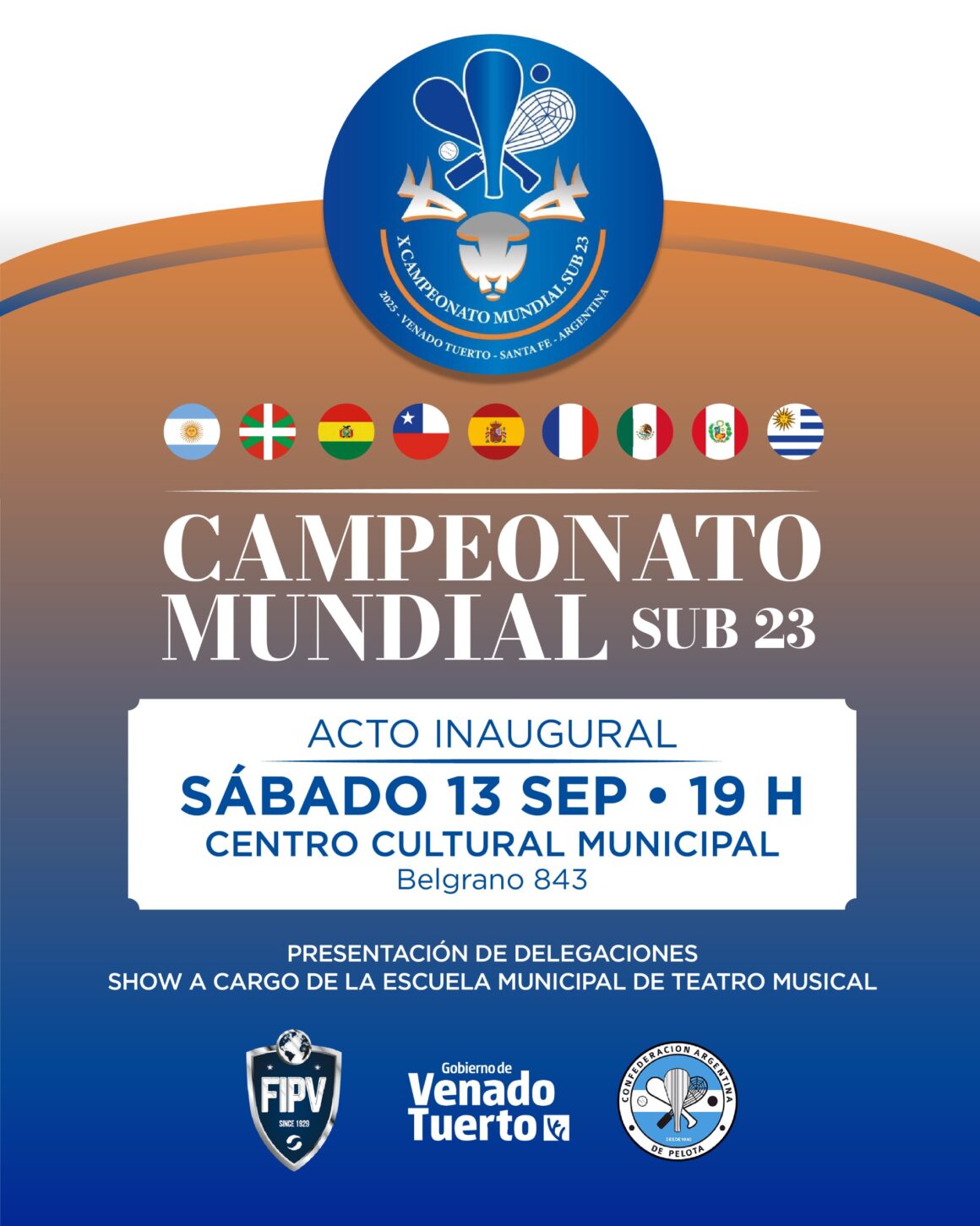 Inauguración Mundial Sub 23 de Pelota Vasca Inauguración Mundial Sub 23 de Pelota Vasca