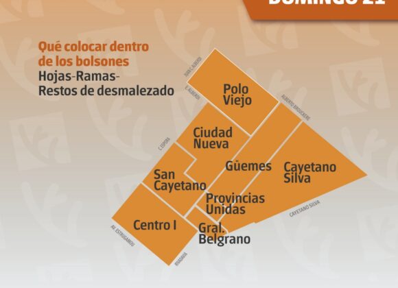 Recolección de residuos verdes Zona 3 domingo 21 de septiembre