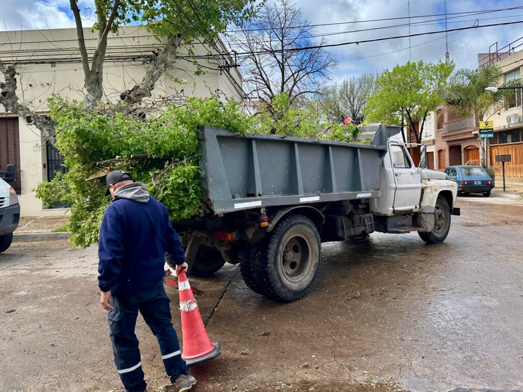 El Gobierno de Venado Tuerto coordina trabajos por los fuertes vientos