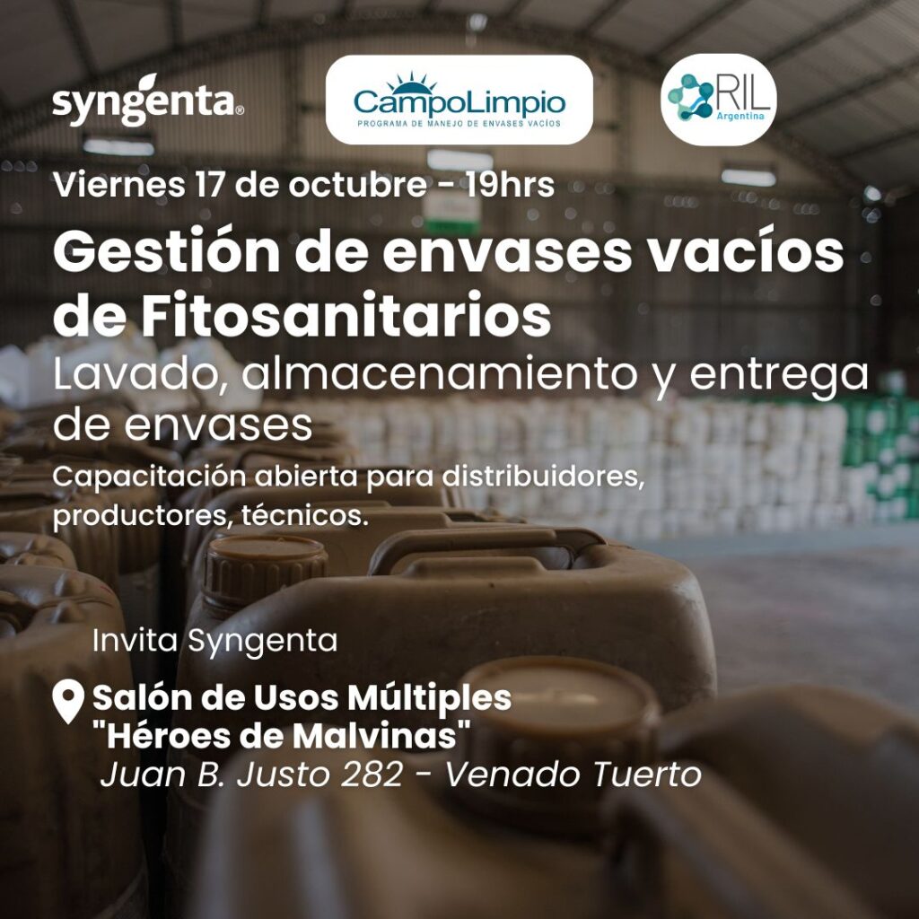 Capacitación sobre Gestión de Envases Vacíos de Fitosanitarios en el SUM “Héroes de Malvinas”