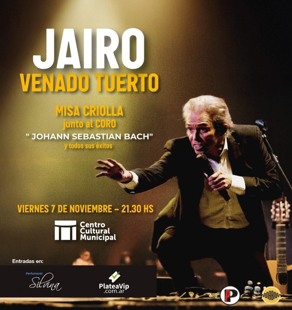 Espectáculo único: Jairo interpretará la Misa Criolla junto al Coro Bach en el Centro Cultural