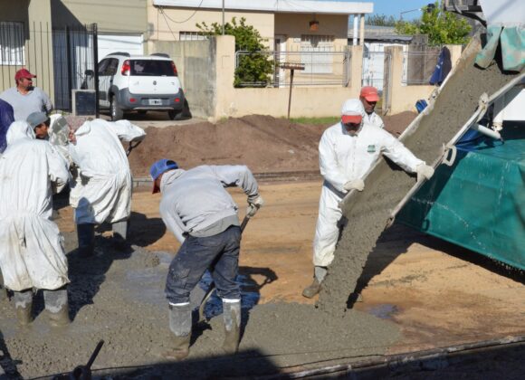 Obras que no se detienen: el barrio San José obrero cuenta con una nueva cuadra de pavimento