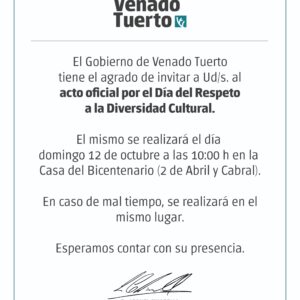 Acto en el Día del Respeto a la Diversidad Cultural en Casa del Bicentenario