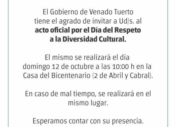 Acto en el Día del Respeto a la Diversidad Cultural en Casa del Bicentenario