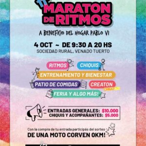 Se viene la 11º edición de la Maratón de Ritmos a beneficio del Hogar Pablo VI