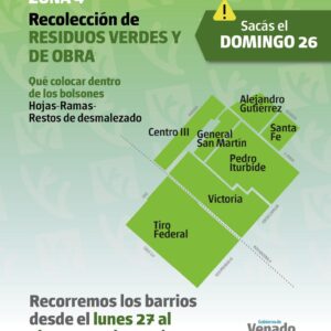 Recolección de residuos verdes Zona 4 domingo 26 de octubre Recolección de residuos verdes Zona 4 domingo 26 de octubre