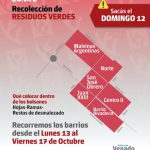 Recolección de residuos verdes para la Zona 2