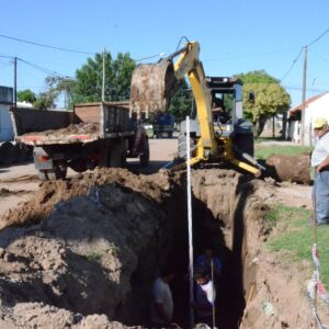 Avanza la obra de desagüe pluvial de Valdez entre Balcarce e Italia Avanza la obra de desagüe pluvial de Valdez entre Balcarce e Italia