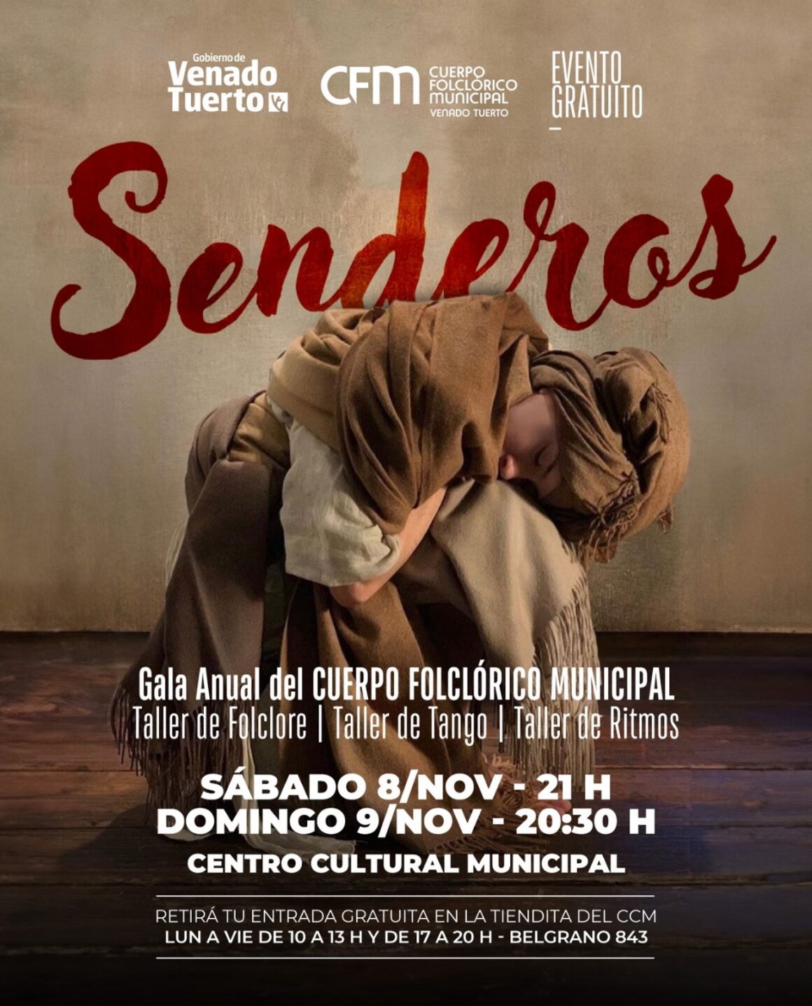 Gala anual del Cuerpo Folclórico Municipal junto a los Talleres de Folclore, Tango y Ritmos Gala anual del Cuerpo Folclórico Municipal junto a los Talleres de Folclore, Tango y Ritmos