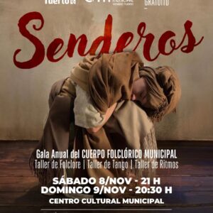 Gala anual del Cuerpo Folclórico Municipal junto a los Talleres de Folclore, Tango y Ritmos