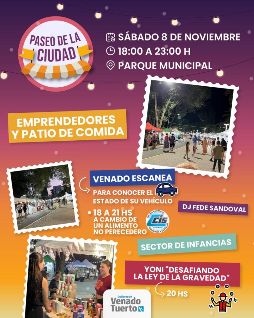 Nuevo Paseo de la Ciudad con “Venado Escanea”, emprendedores y propuestas para las infancias