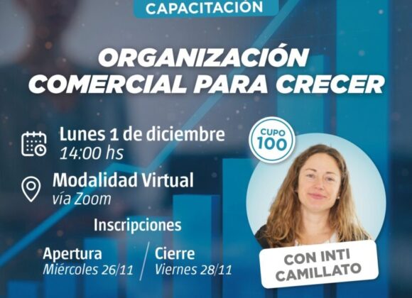 Impulso Emprendedor capacitará en modo virtual sobre “Organización comercial para crecer”