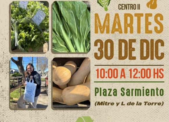 Los “Huerteros en tu Barrio” cierran el año en la plaza Sarmiento
