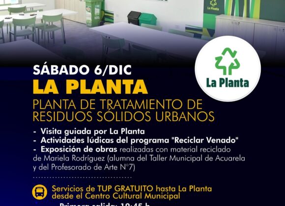 “La Noche de los Museos”: visita guiada a la Planta, con actividades lúdicas y exposición de obras con reciclados