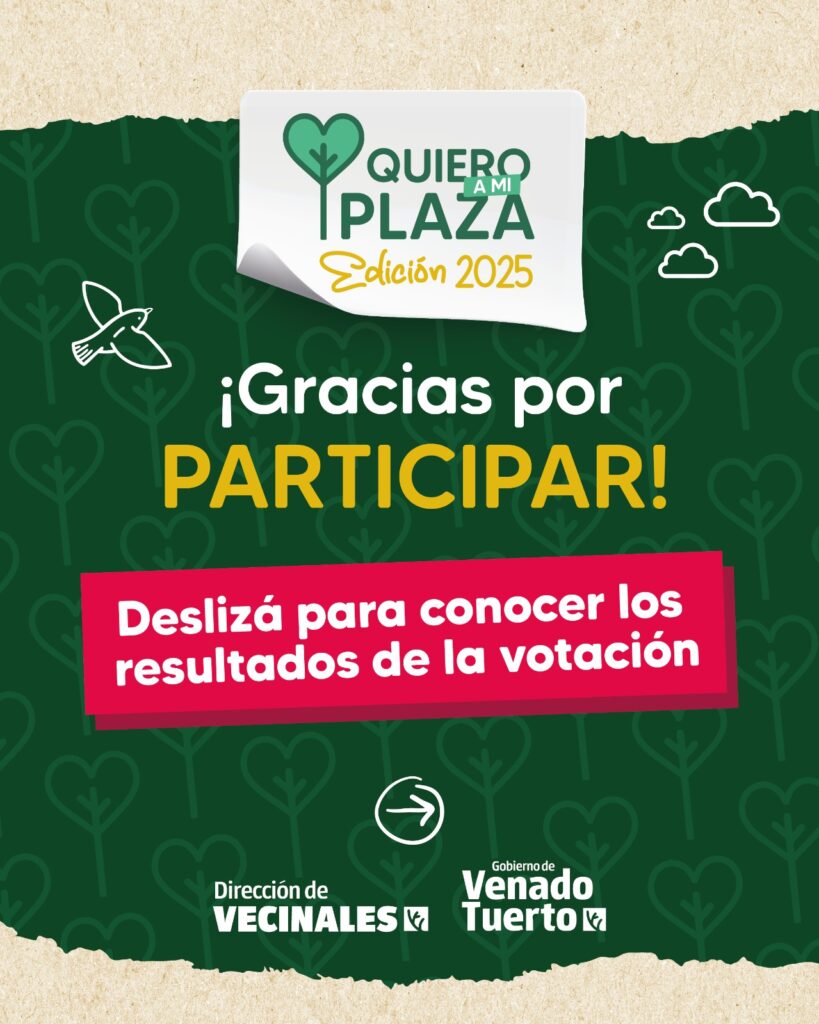 Cerró el plazo para votar los proyectos de “Quiero a Mi Plaza” con la participación de más de 1600 vecinos