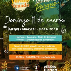 Verano en Venado: Este domingo nos volvemos a encontrar en el “Venite al Parque” Verano en Venado: Este domingo nos volvemos a encontrar en el “Venite al Parque”