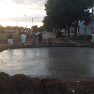 Avanzan obras en calles circundantes al nuevo edificio de la Escuela 238 Avanzan obras en calles circundantes al nuevo edificio de la Escuela 238