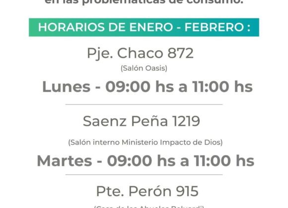 Horarios de enero y febrero de los centros de escucha “Creer”