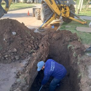 Construcción de sumideros y trazado de cunetas, entre las tareas de la división Desagües