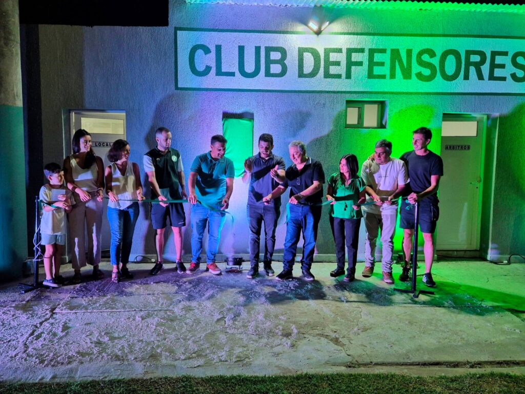 Defensores Talleres inauguró sus flamantes vestuarios con la presencia del intendente Chiarella