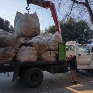Recolección de residuos verdes y de obra para la zona 2
