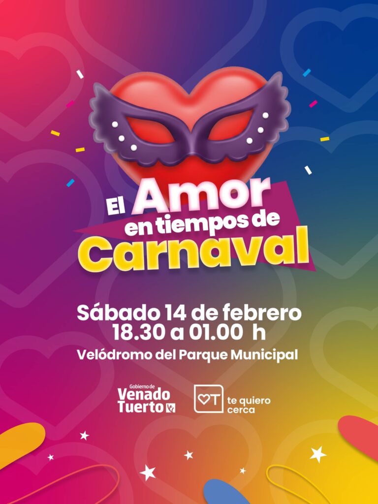 Verano en Venado. Este sábado la ciudad vivirá “El Amor en tiempos de Carnaval”