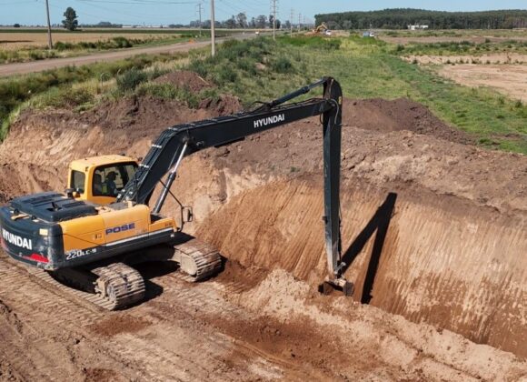 Provincia y Municipio impulsan obra hídrica clave en la zona sur de Venado Tuerto