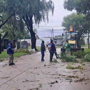Intenso operativo del Gobierno de Venado Tuerto tras el temporal