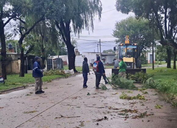 Intenso operativo del Gobierno de Venado Tuerto tras el temporal