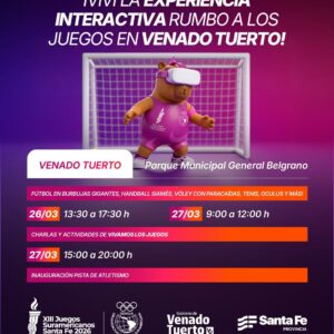 Experiencia interactiva rumbo a los XIII Juegos Suramericanos en el Parque Municipal Experiencia interactiva rumbo a los XIII Juegos Suramericanos en el Parque Municipal