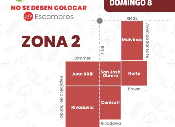 Recolección de residuos verdes Zona 2, domingo 8 de marzo