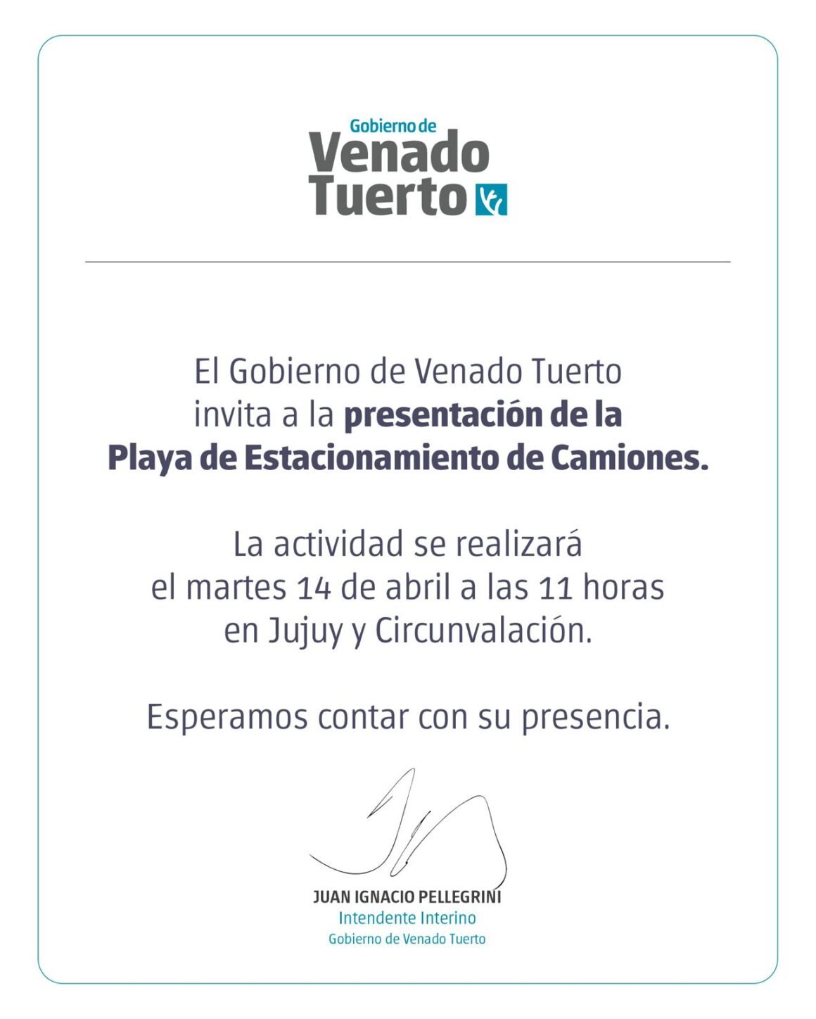 Invitación para la prensa: Conferencia de presentación de la Playa de Estacionamiento de Camiones