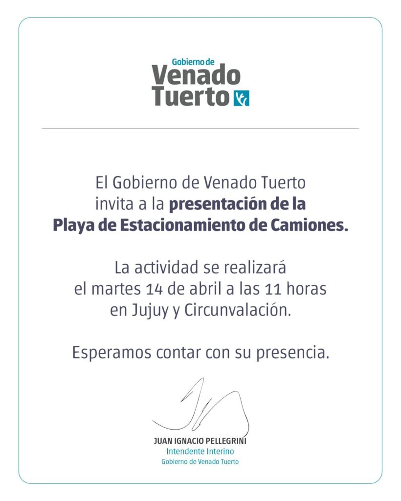 Invitación para la prensa: Conferencia de presentación de la Playa de Estacionamiento de Camiones