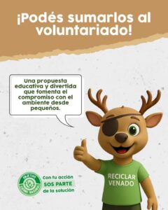 Convocatoria para niños: últimos cupos para completar el equipo de eco guardianes de “Reciclar Venado”