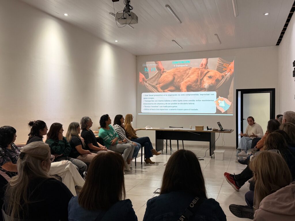 Concientización y cuidado: capacitaron en Técnicas de Primeros Auxilios para Animales de Compañía
