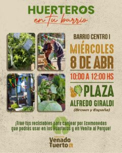 Centro I: Otro miércoles «Huertero” en la plaza Alfredo Giraldi