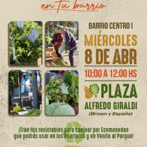 Centro I: Otro miércoles “Huertero” en la plaza Alfredo Giraldi