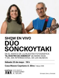 Homenaje a Carlota Gabay: el Dúo Sonckoytaki le pone música a la muestra “El Rostro de América” en la Casa Museo